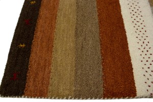 Multicolored Tribal 4X6 Indo-Gabbeh Oriental Rug