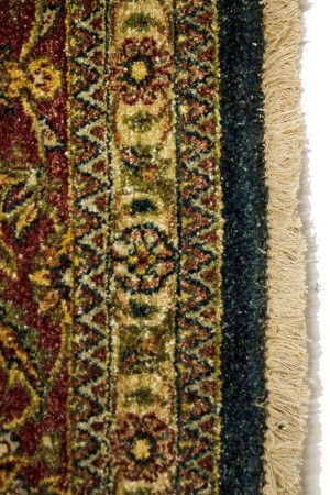 Hale Navy Floral 8X10 Indo-Tabriz Oriental Rug