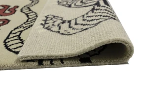 Tiger Beige Tribal 4X6 Fine Nepali Oriental Rug