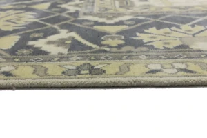 Cream Floral 12X15 Oushak Oriental Rug
