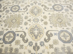 Cream Floral 9X18 Oushak Chobi Oriental Rug