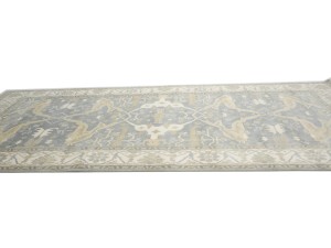 Gray Floral 8X16 Oushak Oriental Rug