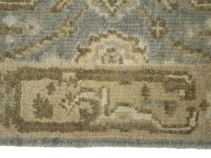 Gray Floral 3X20 Oushak Chobi Oriental Runner Rug