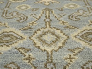 Gray Floral 3X20 Oushak Chobi Oriental Runner Rug