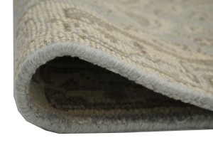 Gray Floral 3X20 Oushak Chobi Oriental Runner Rug