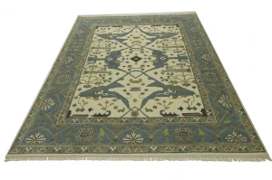 Muted Colors Floral 9X12 Oushak Oriental Rug