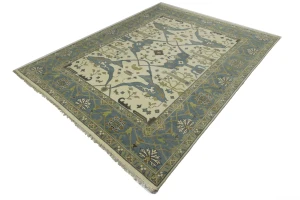 Muted Colors Floral 9X12 Oushak Oriental Rug