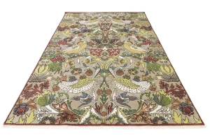 Beige Floral 10X14 Chobi Oriental Rug