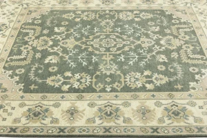 Muted Colors Floral Transitional 8X10 Oushak Chobi Oriental Rug