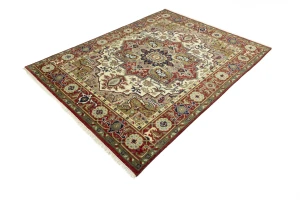 Scarlet Red 8X10 Heriz Serapi Oriental Rug