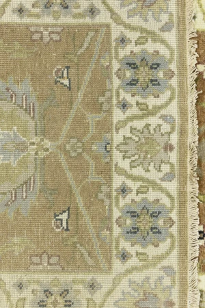 Rust Orange Floral 2'5X14'0 Osh Chobi Oriental Runner Rug