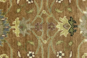 Rust Orange Floral 2'5X14'0 Osh Chobi Oriental Runner Rug