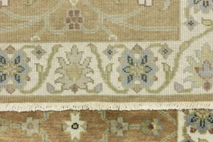 Rust Orange Floral 2'5X12 Osh Chobi Oriental Runner Rug