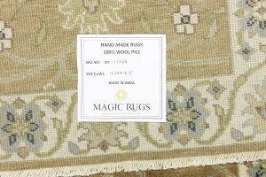 Rust Orange Floral 2'5X12 Osh Chobi Oriental Runner Rug