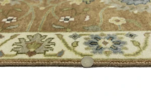 Rust Orange Floral 3X10 Osh Chobi Oriental Runner Rug