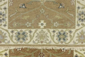 Rust Orange Floral 3X10 Osh Chobi Oriental Runner Rug