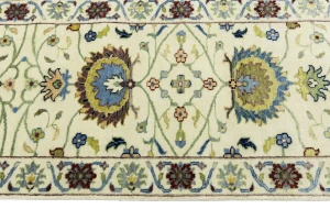 Cream Floral 3X12 Osh Chobi Peshawar Oriental Runner Rug
