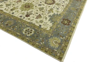 Cream Floral Osh Chobi 12X15 Peshawar Oriental Rug