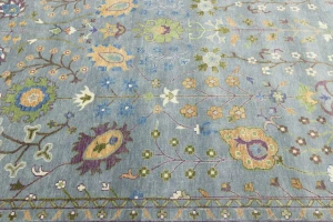 Muted Colors Floral 10X14 Oushak Chobi Oriental Rug