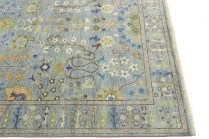 Muted Colors Floral 6X9 Oushak Chobi Oriental Rug