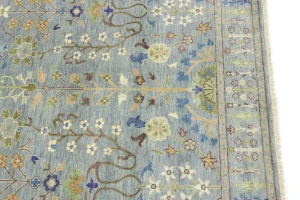 Muted Colors Floral 6X9 Oushak Chobi Oriental Rug