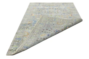 Muted Colors Floral 6X9 Oushak Chobi Oriental Rug