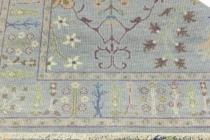 Muted Colors Floral 6X9 Oushak Chobi Oriental Rug
