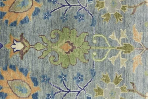 Muted Colors Floral 6X9 Oushak Chobi Oriental Rug