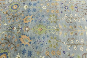 Muted Colors Floral 6X9 Oushak Chobi Oriental Rug