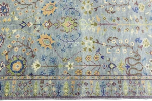 Muted Colors Floral 4X6 Oushak Chobi Oriental Rug
