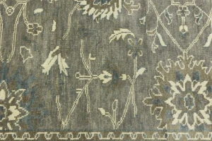 Taupe Floral 5X8 Osh Chobi Peshawar Oriental Rug