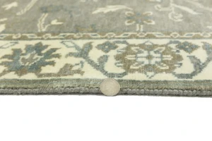 Taupe Floral 3X5 Osh Chobi Peshawar Oriental Rug