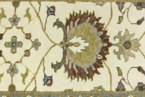 Cream Floral 2X3 Osh Chobi Oriental Rug