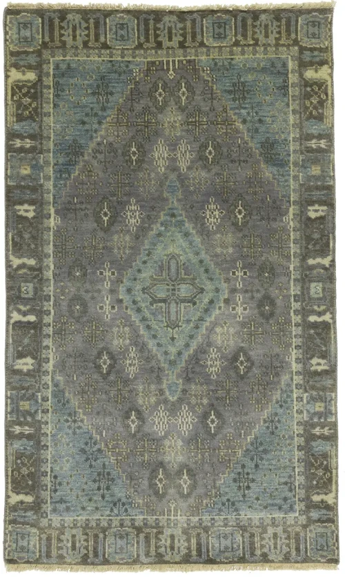 Muted Taupe Tribal 3X5 Indo-Joshaghan Oriental Rug
