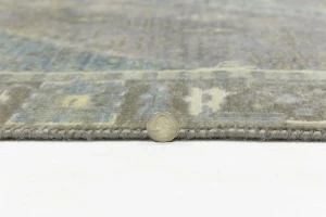 Muted Taupe Tribal 3X5 Indo-Joshaghan Oriental Rug