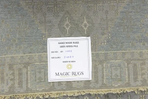 Muted Taupe Tribal 3X5 Indo-Joshaghan Oriental Rug