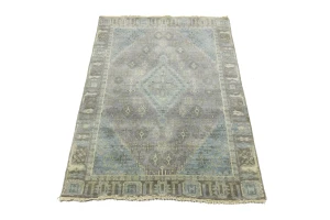 Muted Taupe Tribal 3X5 Indo-Joshaghan Oriental Rug