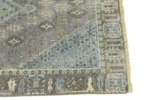 Muted Taupe Tribal 3X5 Indo-Joshaghan Oriental Rug