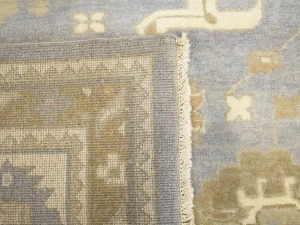 Gray Floral Traditional 10X14 Oushak Oriental Rug