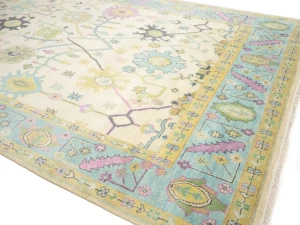 Colorfast Floral 9X15 Oushak Chobi Oriental Rug