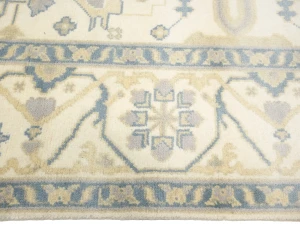 Muted Cream Floral Transitional 8X15 Oushak Oriental Rug