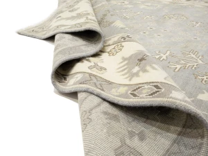 Muted Floral Colorfast 9X12 Oushak Chobi Oriental Rug