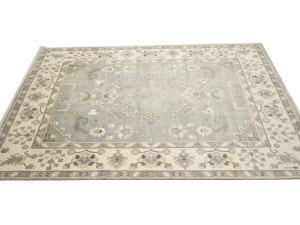 Muted Floral Colorfast 9X12 Oushak Chobi Oriental Rug