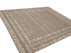 Brown Brodered 8X10 Modern Oriental Rug