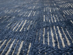 Dark Navy Geometric 8X10 Modern Oriental Rug