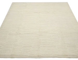 Cream Abstract 8X10 Modern Oriental Rug