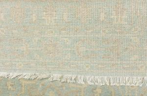 Muted Teal Floral 3X5 Transitional Oriental Rug