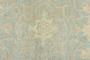 Muted Teal Floral 3X5 Transitional Oriental Rug