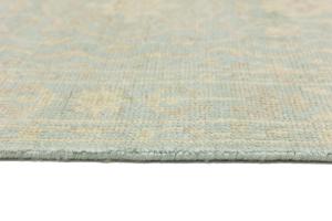 Muted Teal Floral 3X5 Transitional Oriental Rug