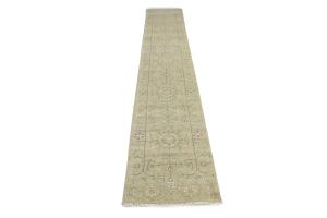 Muted Colors Floral Transitional 3X14 Oriental Runner Rug